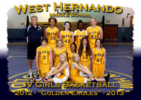 West Hernando Middle Girls Basketball 2012-13