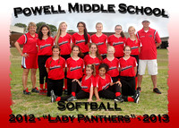 Powell MS Softball 2012-13