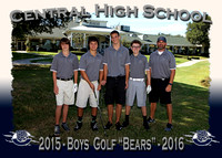Central HS Boys Golf 2015-2016