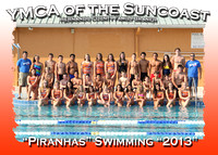 Hernando YMCA Piranhas Swim Team 2013