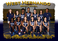 West Hernando MS Girls Basketball 2015-2016