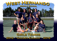 West Hernando MS Girls Tennis 2015-2016
