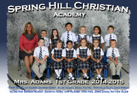 Spring Hill Christian Academy Class Picture 2014-2015