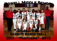 Powell MS Girls Basketball 2011-2012