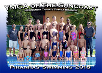 Hernando YMCA Piranhas Swim Team 2018