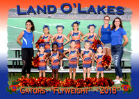 Land O' Lakes Gators Cheerleaders 2018