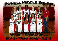 Powell MS Girls Basketball 2013-14