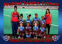 North Tampa Titans Cheerleaders 2020