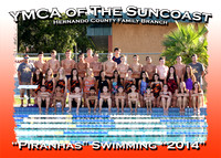 Hernando YMCA Piranhas Swim Team 2014
