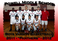 Powell MS Boys Basketball 2011-2012