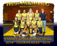 West Hernando Middle School Girls Basketball 2014-2015