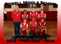 Powell MS Boys Basketball 2013-14