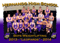 Hernando HS Boys Weightlifting 2013-14