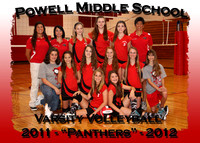 Powell MS Volleyball 2011-2012
