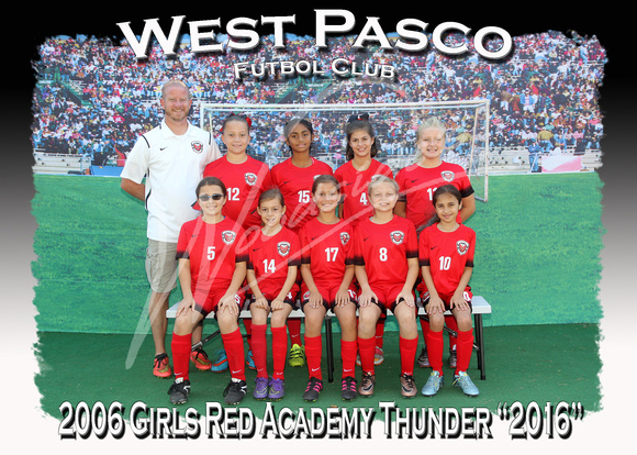 116- 2006 Girls Red Academy Thunder