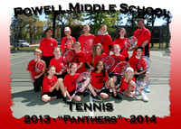 Powell MS Boys & Girls Tennis 2013-14