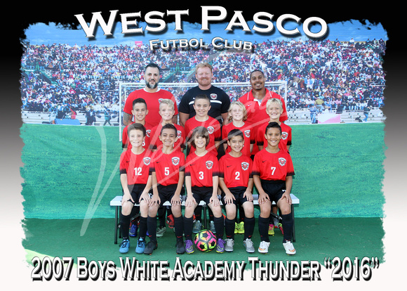 112- 2007 Boys White Academy Thunder