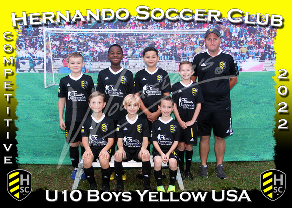 157- U10 Boys Yellow USA