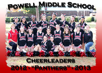 Powell Middle Cheerleaders 2012-13