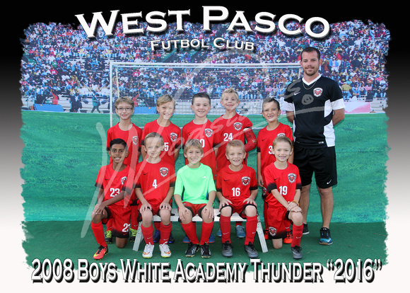 107- 2008 Boys White Academy Thunder