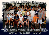 Central High Boys Weightlifting 2012-13