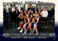 Central HS Girls Weightlifting 2015-2016