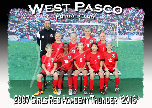 109- 2007 Girls Red Academy Thunder