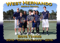 West Hernando MS Boys Tennis 2015-2016