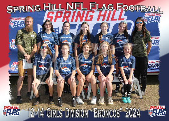 163- 12-14 Girls Broncos