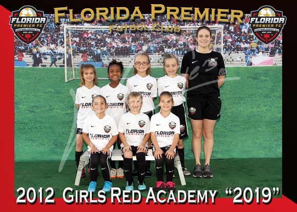 109- 2012 Girls Red Academy