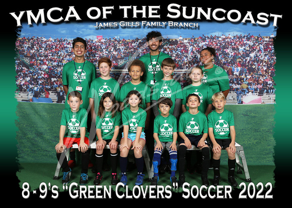 203- 8-10 Green Clovers