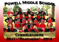 Powell MS Cheerleaders 2011-2012