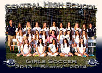 Central HS Girls Soccer 2013-14