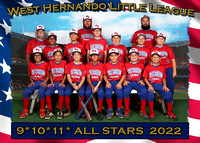 West Hernando Little League ALL STARS 2022