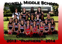Powell MS Cheerleaders 2013-14